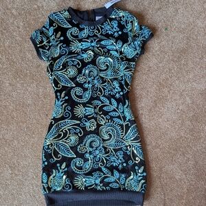 Dress The Population Beaded Body Con Dress